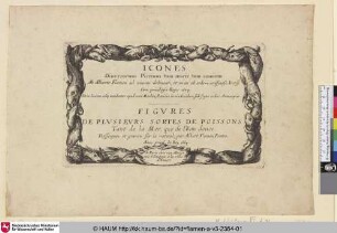 Titelblatt: Icones Diuersorum Piscium tum maris tum amnium