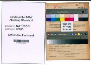 Entnazifizierung Ferdinand Schwidden, geb. 06.02.1904 (Drogist)