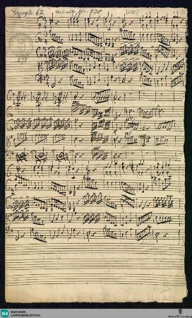 Symphonies - Mus. Hs. 578 : strings, brasses; G; BrinzingMWV 7.165