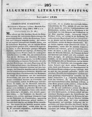 Deutsche Vierteljahrs-Schrift. Jg. 1838-39. Stuttgart, Tübingen: Cotta 1838-39 (Fortsetzung von Nr. 204.)