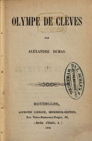 Olympe de Clèves, 5