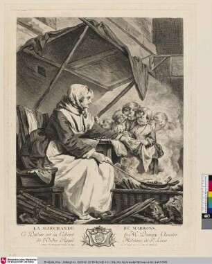 LA MARCHANDE DE MARRONS; [Verkäuferin von Esskastanien]