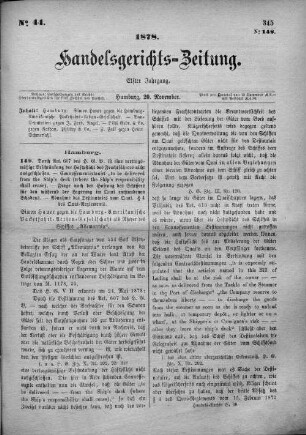 No. 44. 20. November 1878