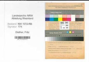 Entnazifizierung Fritz Diether , geb. 07.07.1890 (Ingenieur)