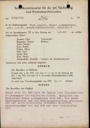 Vogt, August