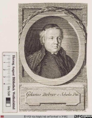Bildnis Gelasius (Taufn.: Iob Felix) Dobner