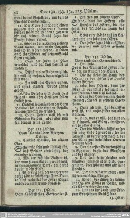 Der 134. Psalm. Vom Nächtlichen Gottesdienst