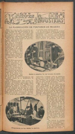 La fabricación de fósforos de madera