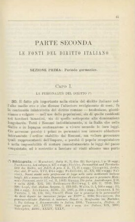 Sezione prima: Periodo germanico