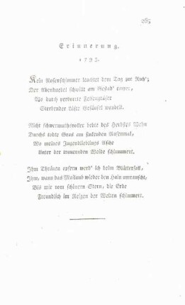 Erinnerung. 1793.
