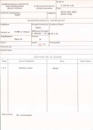 Hazrat Data Sahib / Qawali Songs
