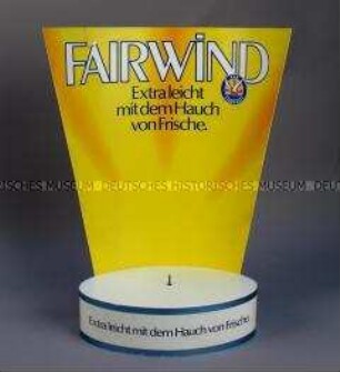 Werbeaufsteller / Verkaufshilfe für Fairwind-Zigaretten