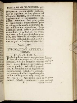 Cap. XIV. Publicatione Attestationis.