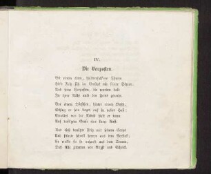 IV. Die Vorposten.