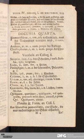 Decuria quarta.