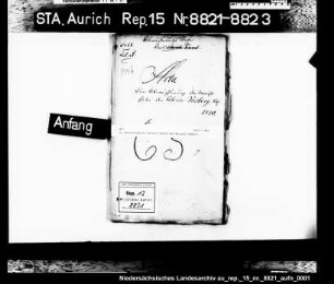 Die Abwässerung der Moräste hinter der Kolonie Voßbarg