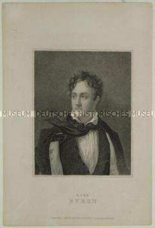 Porträt des schottischen Dichters Lord Byron
