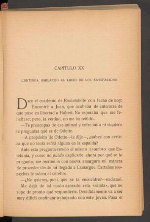 Capítulo XX - Continúa hablando el Libro de los Antepasados