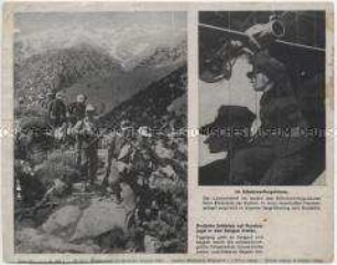Bildtafel mit Pressefotos aus dem Zweiten Weltkrieg als Beilage der "Niedersächsischen Tageszeitung" (Serie 1627a, Bild 3)