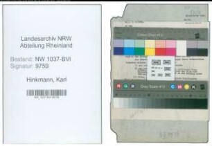 Entnazifizierung Karl Hinkmann , geb. 16.03.1908 (Stadtrat)