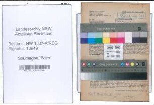 Entnazifizierung Peter Soumagne , geb. 01.12.1898 (Beamter)