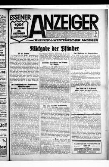 Essener Anzeiger. 1919-1940