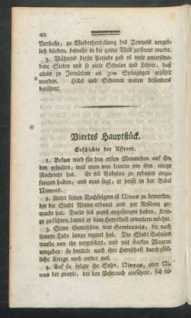 Viertes Hauptstück. Geschichte der Assyrer