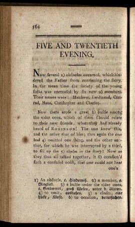 Five And Twentieth Evening.
