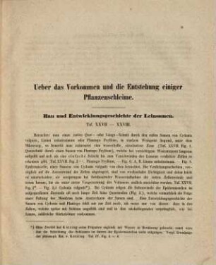 Botanische Beiträge : Inaug.-Diss. (Über das Vorkommen u. die Enthebung einiger Pflanzenschleime.) (Taf. XXVII - XXVIII.)