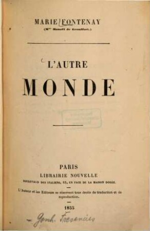 L'autre monde : 