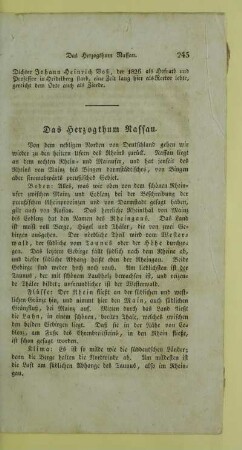 Das Herzogthum Nassau