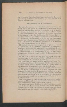 Antecedentes de la Conferencia