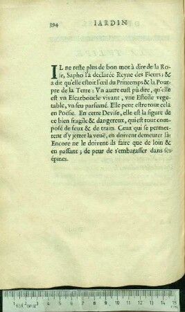[La Rose. Aspice & abstine.]