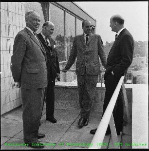 Besuch der Präsidenten wissenschaftlicher Organisationen der Bundesrepublik Deutschland (BRD) am Kernforschungszentrum Karlsruhe (KfK)