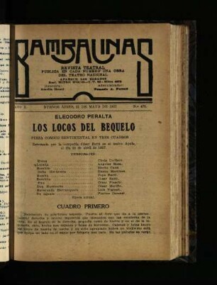 Los locos del Bequelo : pieza cómica sentimental en tres cuadros