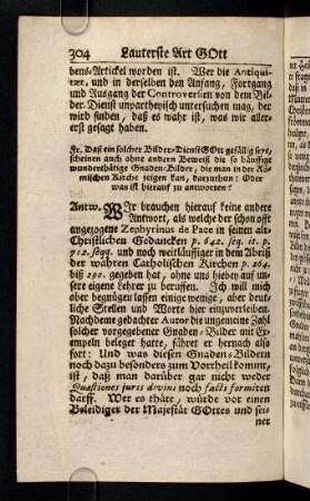 304-312, Fr. Daß ein solcher Bilder-Dienst Gott gefaellig seye, ...