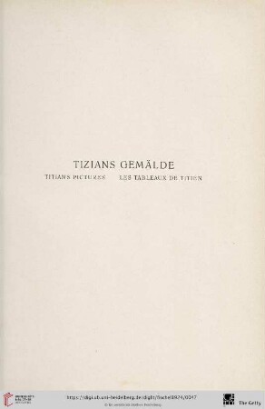 Tizians Gemälde
