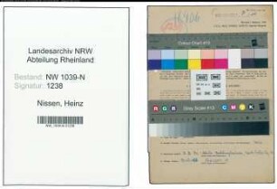 Entnazifizierung Heinz Nissen , geb. 07.07.1920 ()
