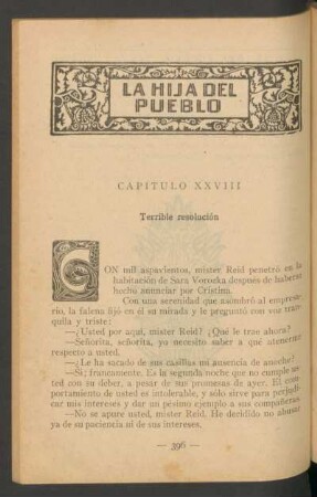 Capítulo XXVIII - Terrible resolución