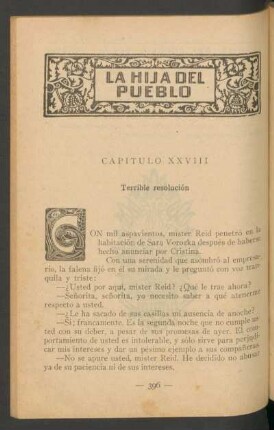 Capítulo XXVIII - Terrible resolución