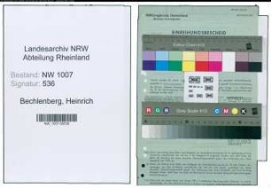 Entnazifizierung Heinrich Bechlenberg , geb. 11.12.1907 (Laborant)
