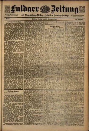 Ausgabe vom Freitag, den 23. September 1898.