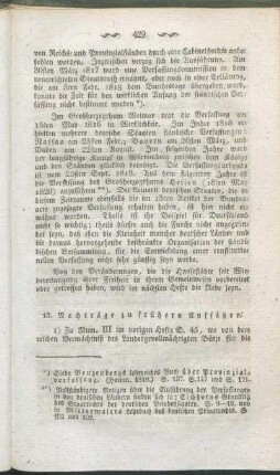 13. Nachträge zu frühern Aufsätzen.