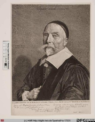 Bildnis Jacobus Revius (eig. Jacques de Rèves)