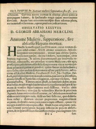 D. Georgii Abrahami Merclini