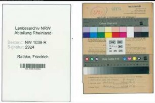 Entnazifizierung Friedrich Rathke , geb. 04.03.1897 ()