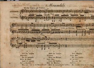 Beliebte Gesänge von Mozart, Zumsteeg, Ebers, Reichardt etc. : mit leichter Begleitung der Guitarre, 3