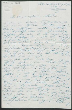 Brief an Emma Preusser : 09.09.1854