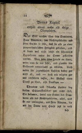 Viertes Kapitel enthält etwas mehr als einige Olympiaden.