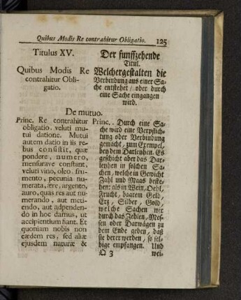 Titulus XV. Quibus modis recontrahitur obligatio.
